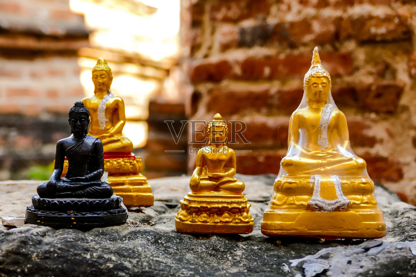 泰国大城府佛寺佛塔废墟的美丽照片照片摄影图片