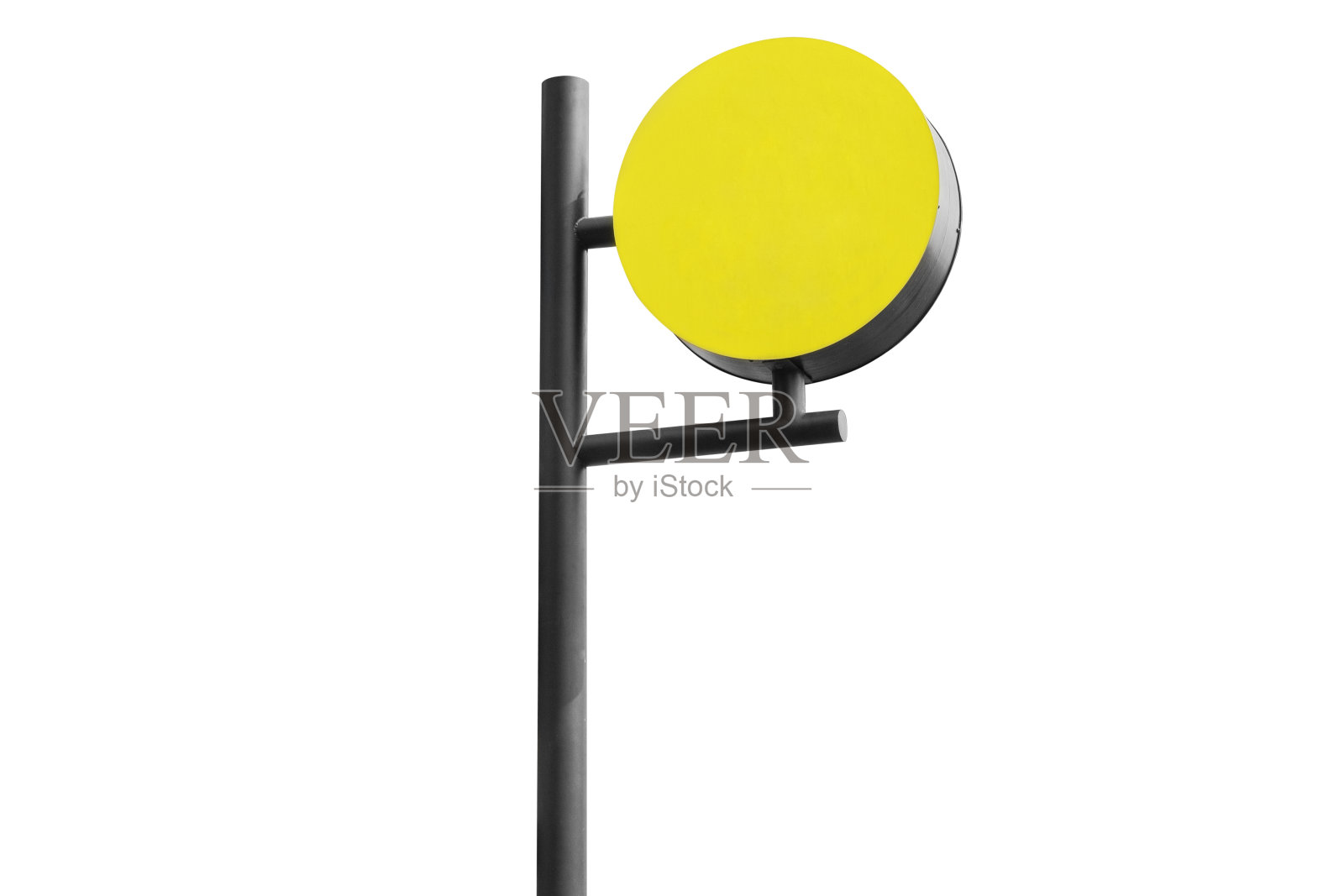 为复制空间腾出圆形标志牌照片摄影图片