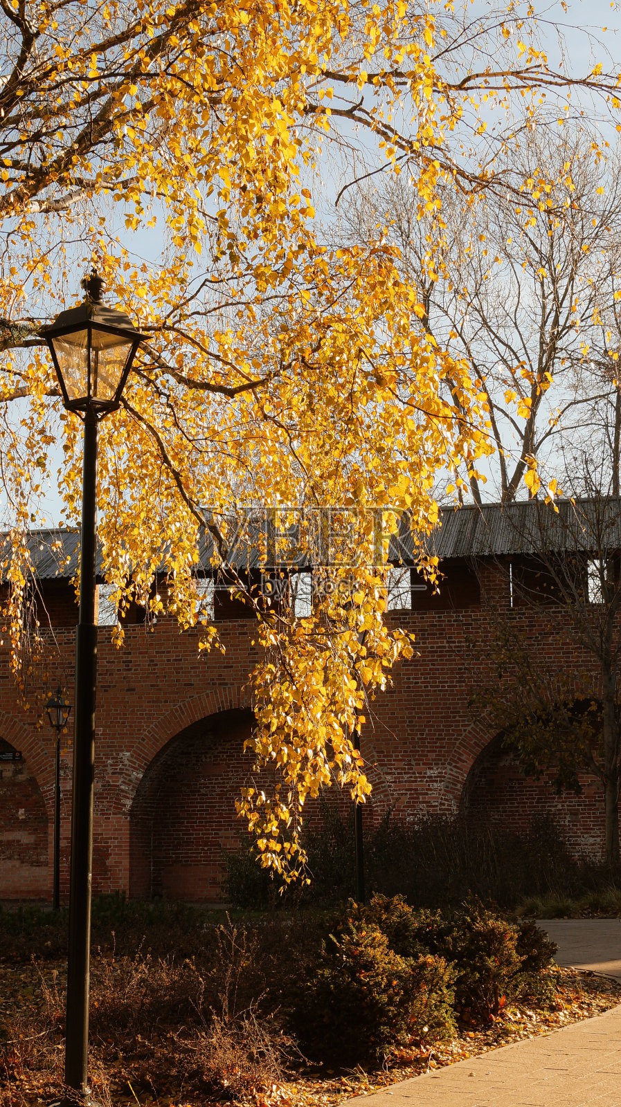 在一个温暖的秋日,克里姆林宫照片摄影图片