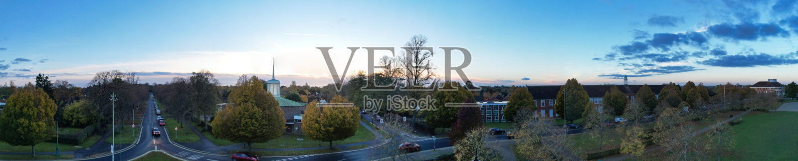 莱奇沃斯花园城全景照片摄影图片