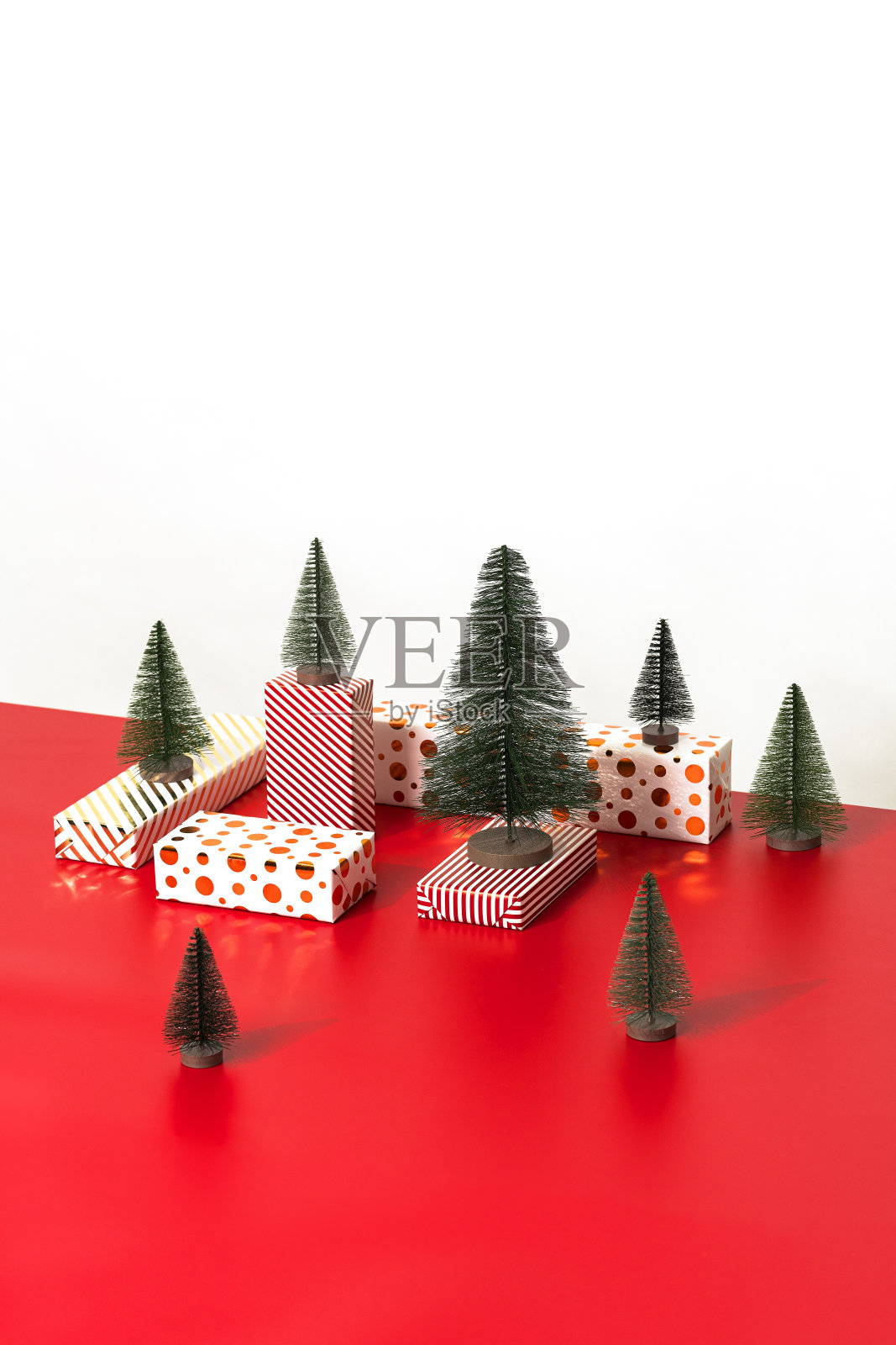 圣诞节平铺照片摄影图片