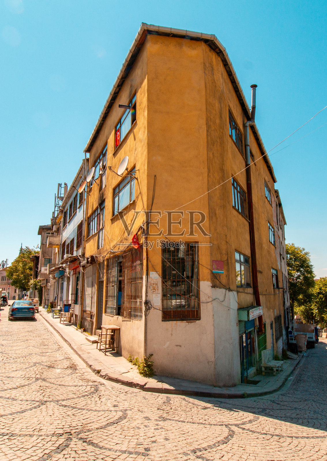 伊斯坦布尔Fatih Balat Mahallesi历史建筑照片摄影图片