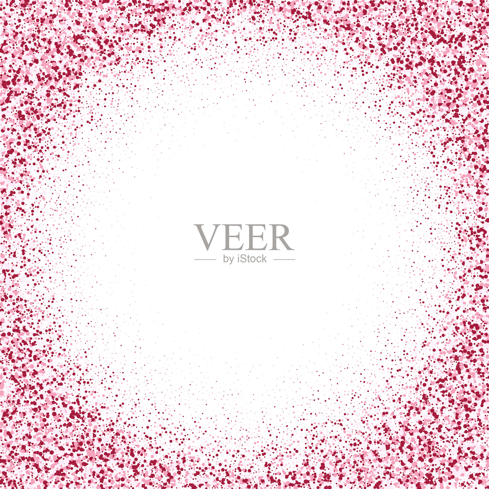 闪亮的红色圆圈孤立在白色的背景上插画图片素材