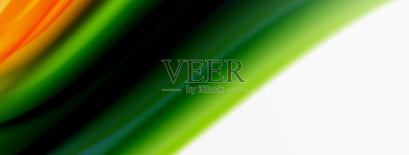 彩虹色丝绸模糊波浪线的背景上插画图片素材