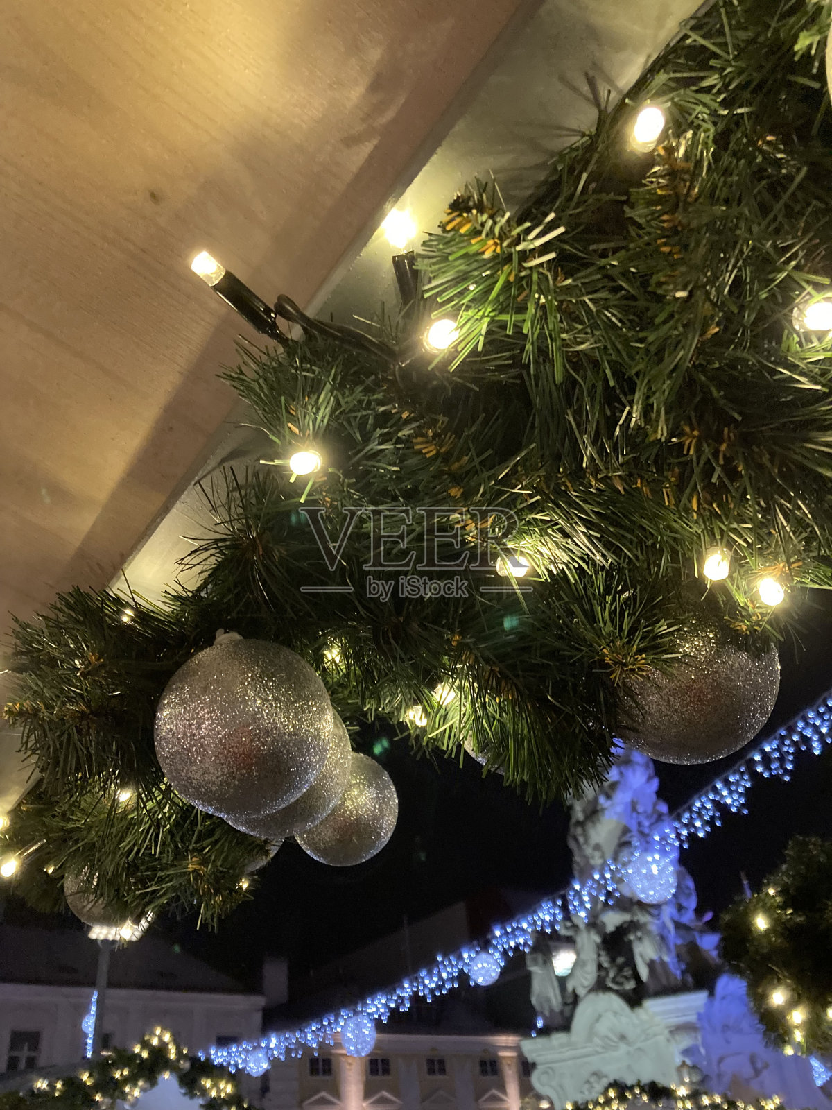 圣诞装饰特写照片摄影图片