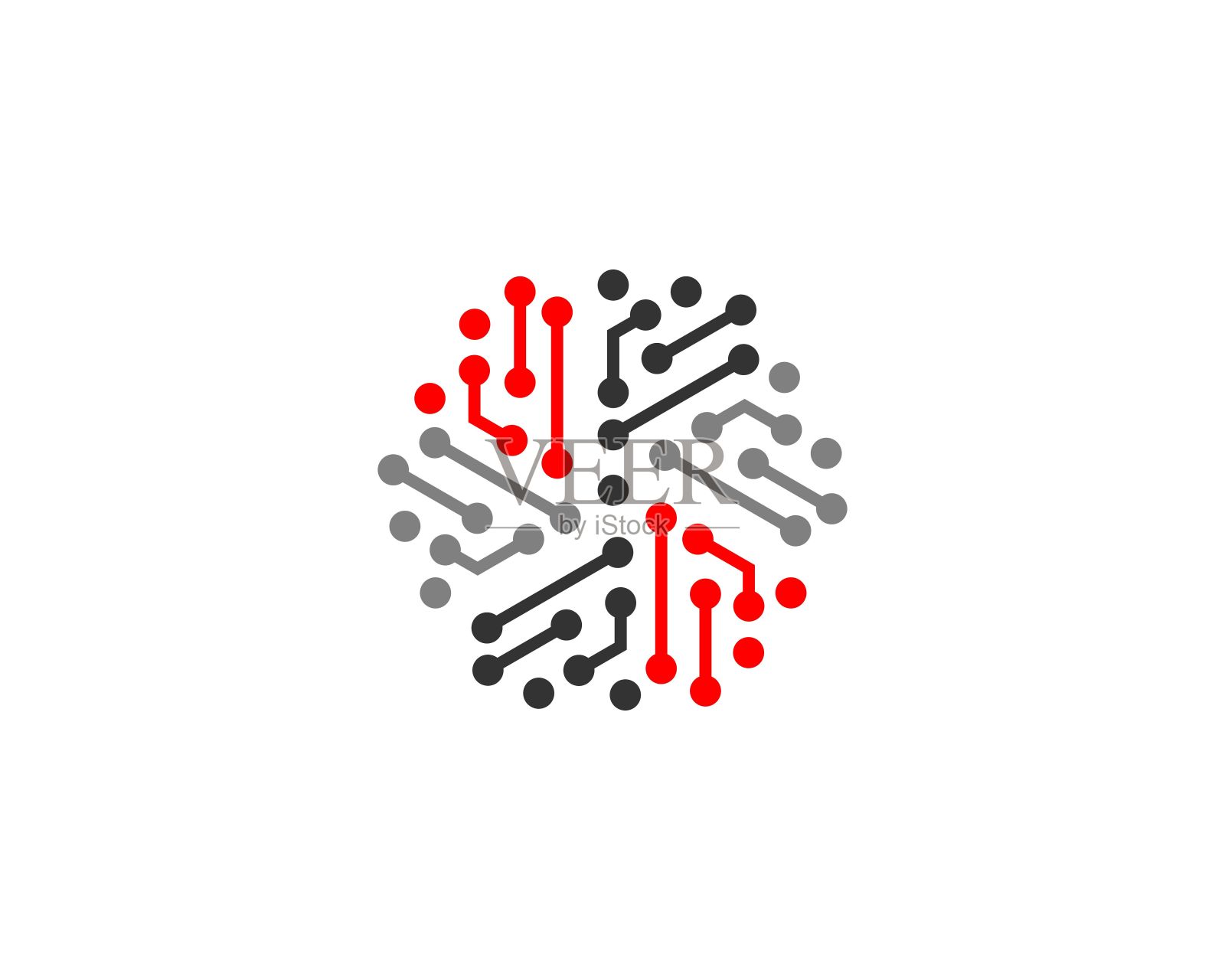 数字标志与六边形形状插画图片素材