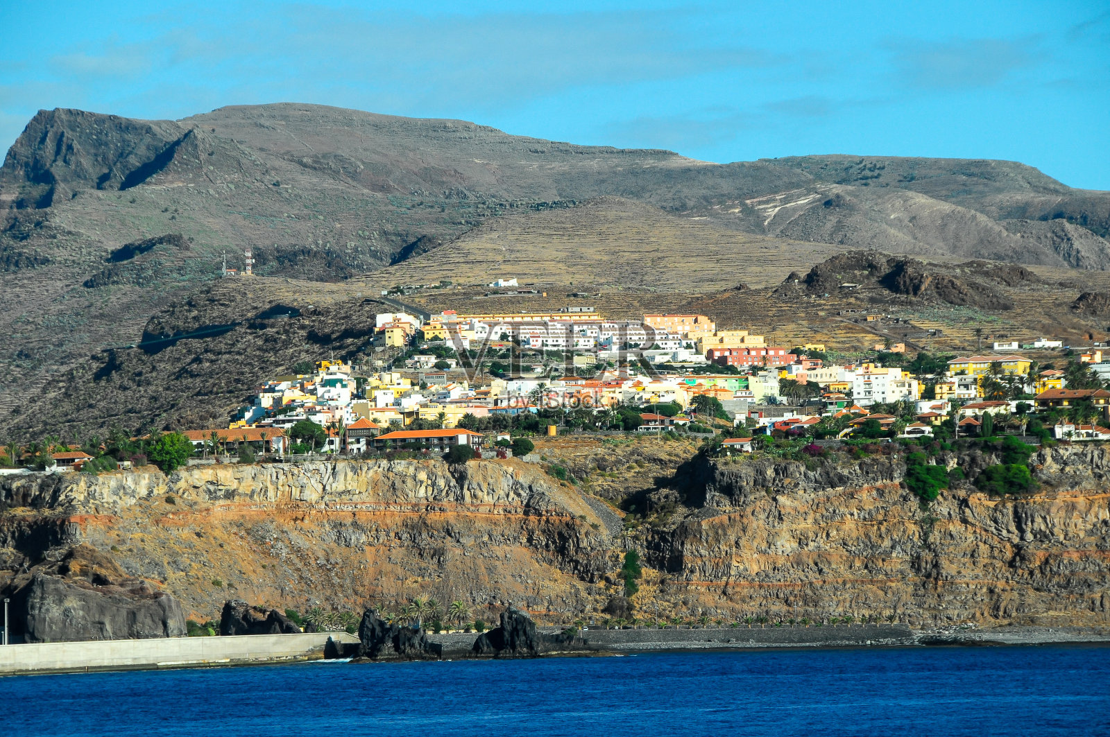 戈梅拉的景色照片摄影图片