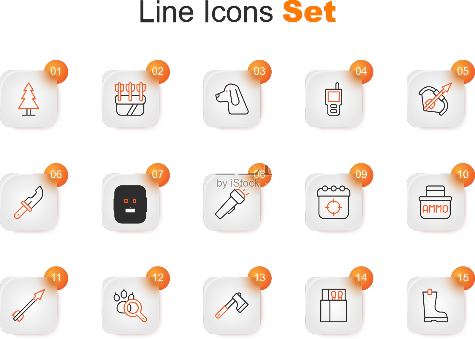 设置线防水橡胶靴,打开火柴盒和设计元素图片