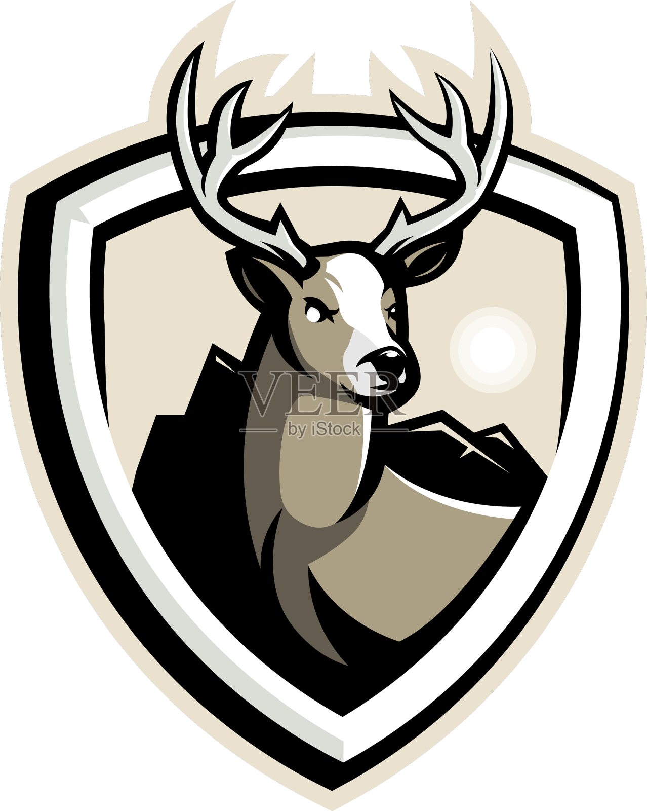 鹿运动吉祥物标志设计设计元素图片