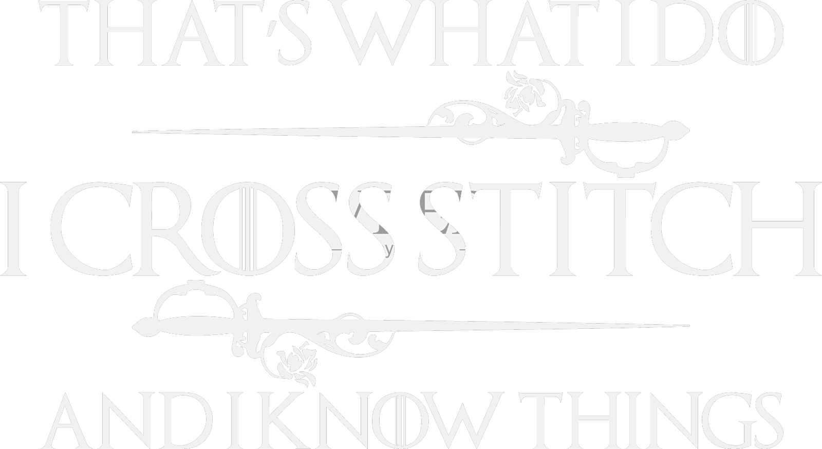 这就是我所做的,我十字绣,我知道的东西设计元素图片