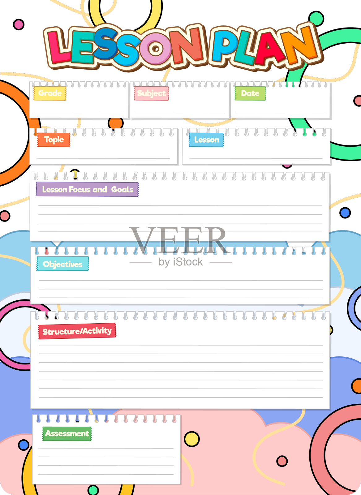 学生的教案在记事本上写满了设计元素图片