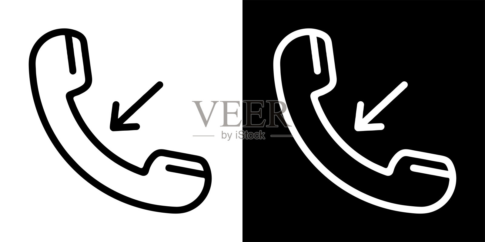 呼叫电话图标插画图片素材