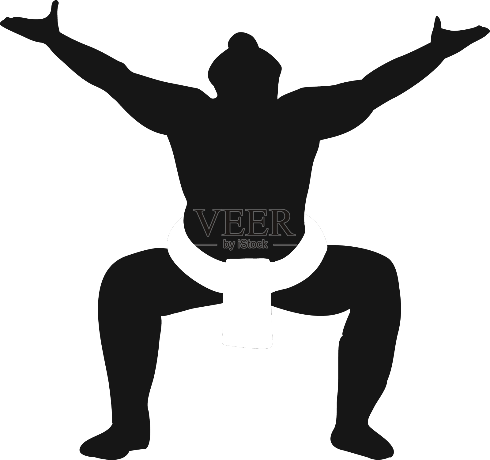 相扑姿势设计元素图片