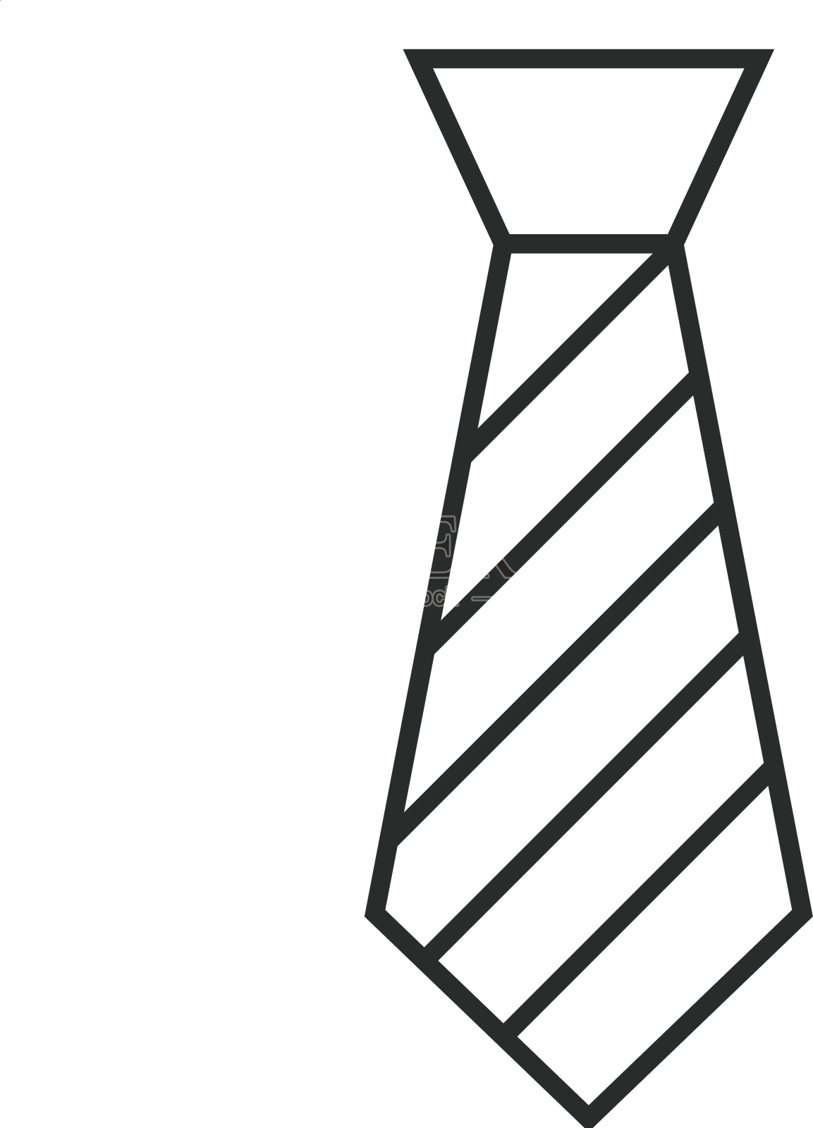 条纹领带服设计元素图片