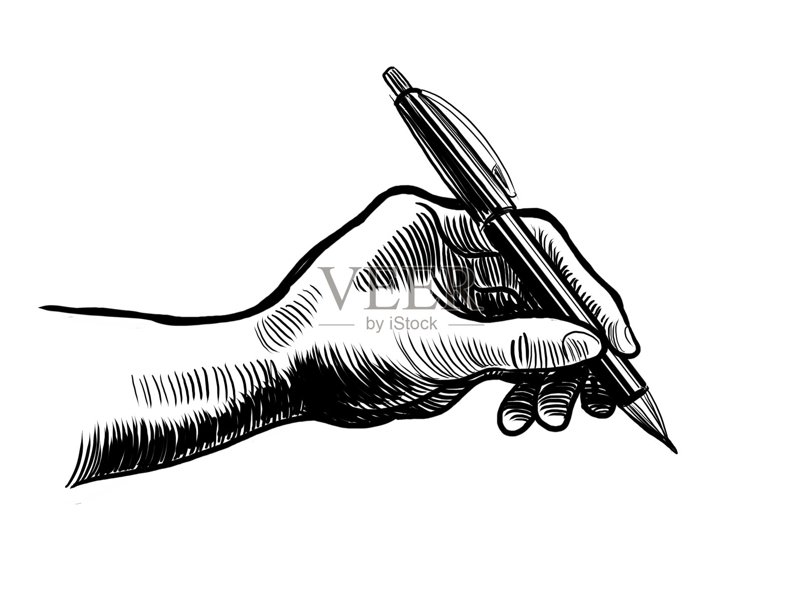 用钢笔手写插画图片素材