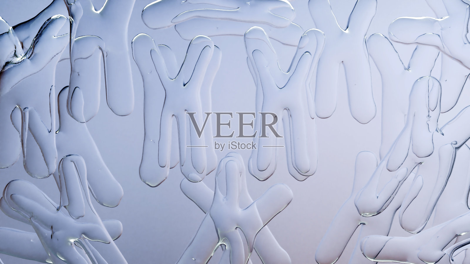 抽象的3D矩形霓虹灯与水气泡里面,科幻未来主义的背景和发光的框架,雨滴,荧光灯箱,水滴,3D渲染照片摄影图片