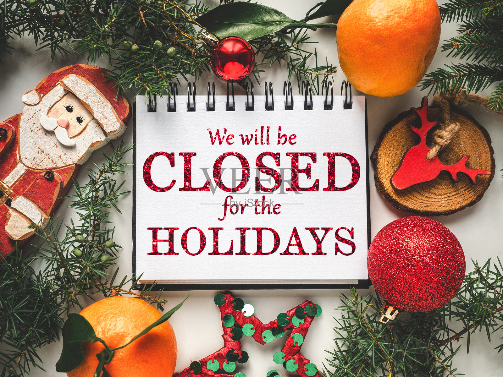 我们假期不营业照片摄影图片