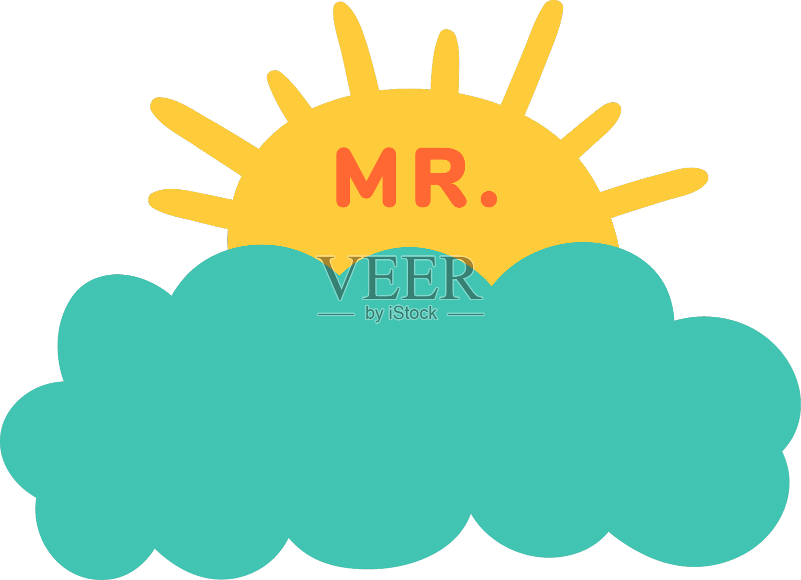 云老师名字的标签设计元素图片