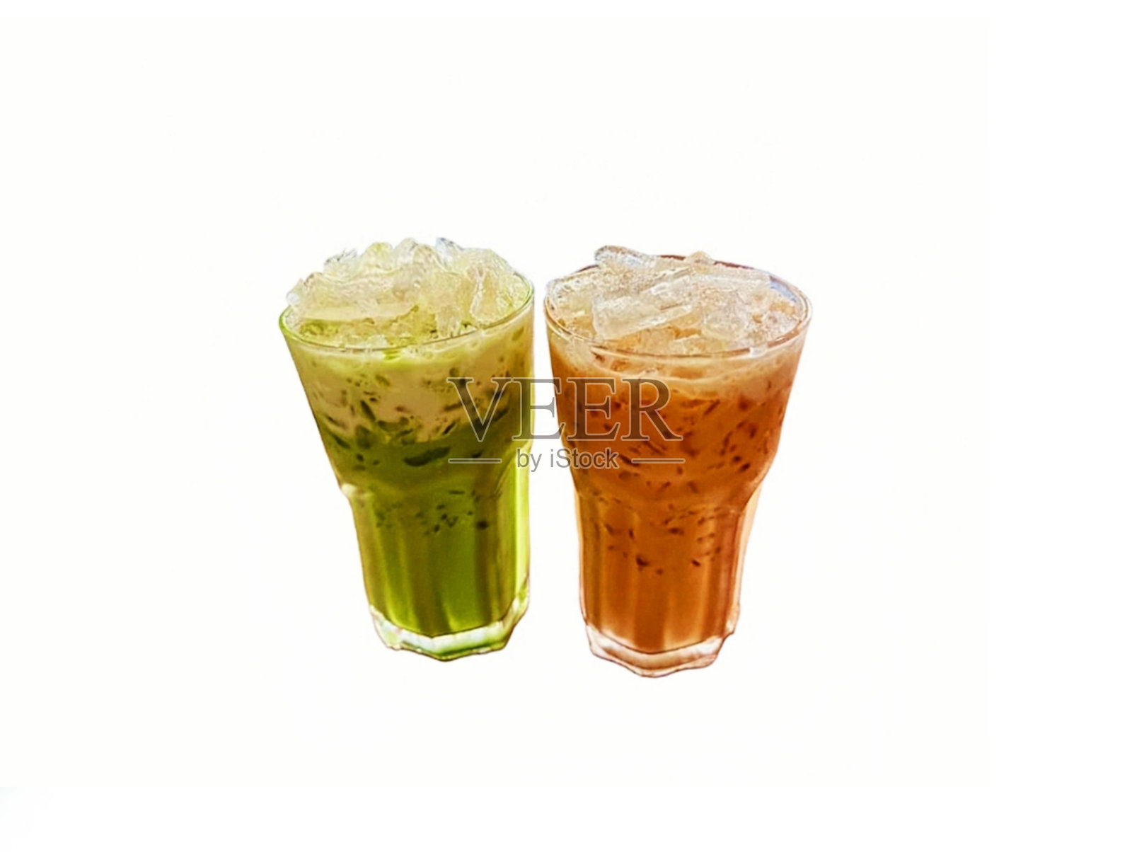 绿茶和冰茶照片摄影图片