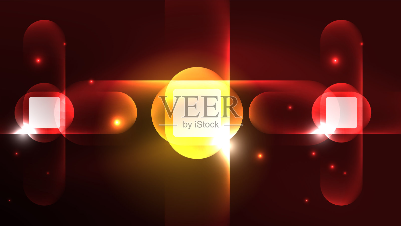 抽象背景登陆页玻璃几何插画图片素材