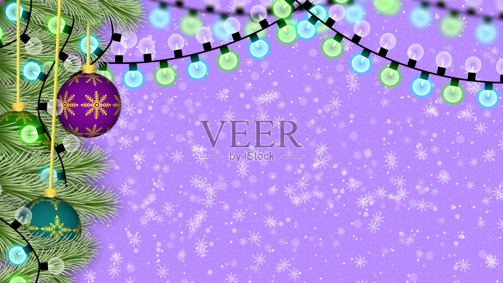 装饰圣诞背景与副本插画图片素材