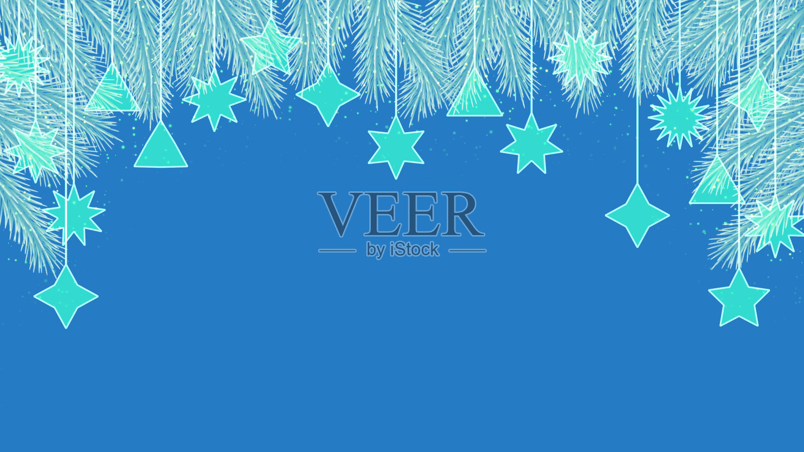 蓝色纹理背景为冬季假期插画图片素材
