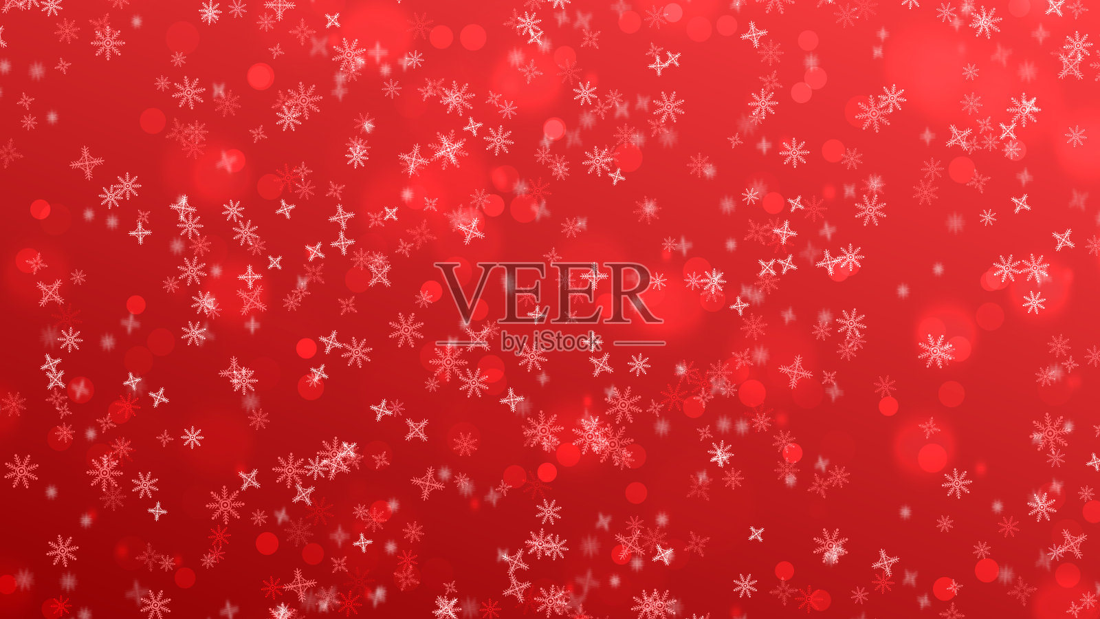 红色圣诞纹理和雪落插图图像插画图片素材