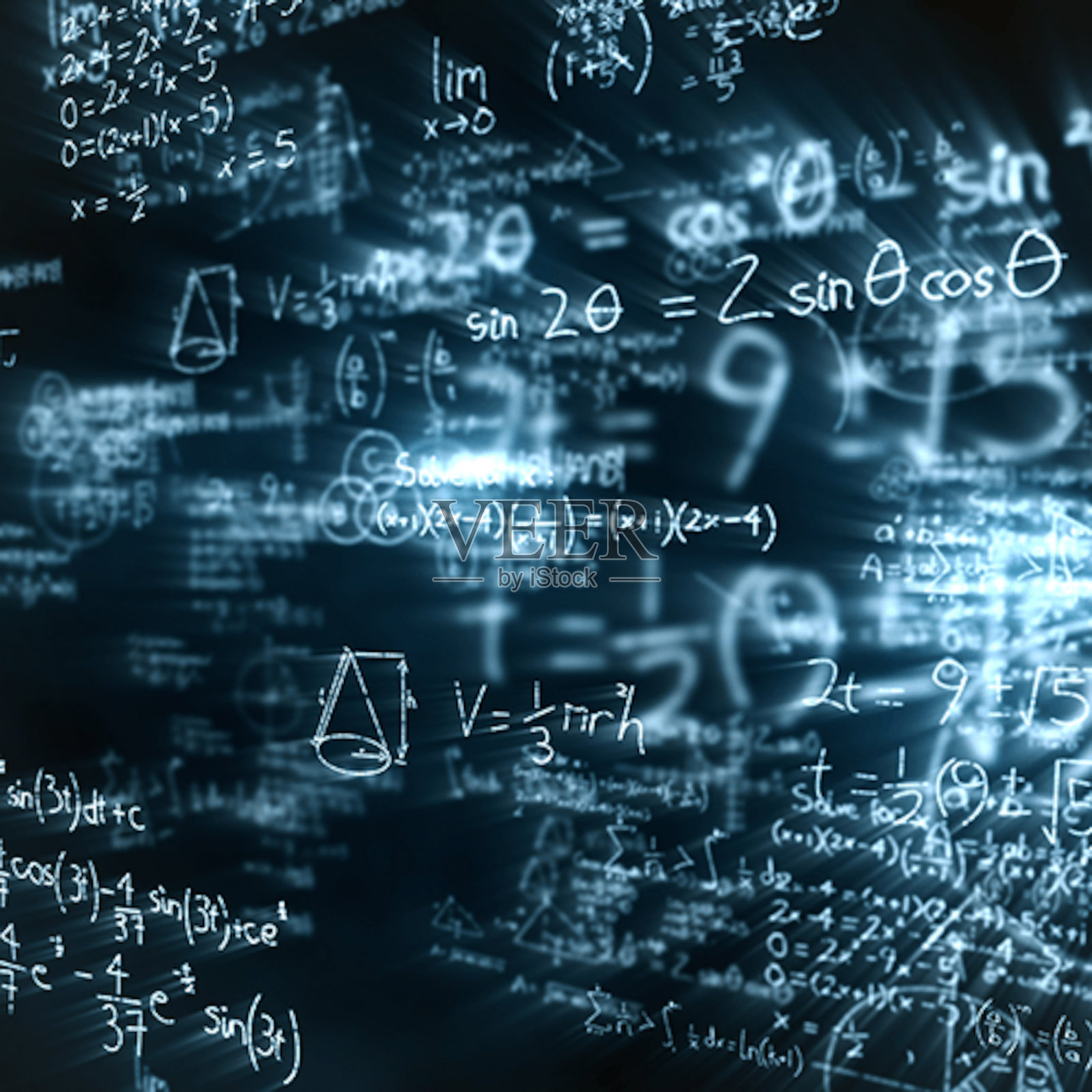 漂亮的设计和黑色背景插画图片素材