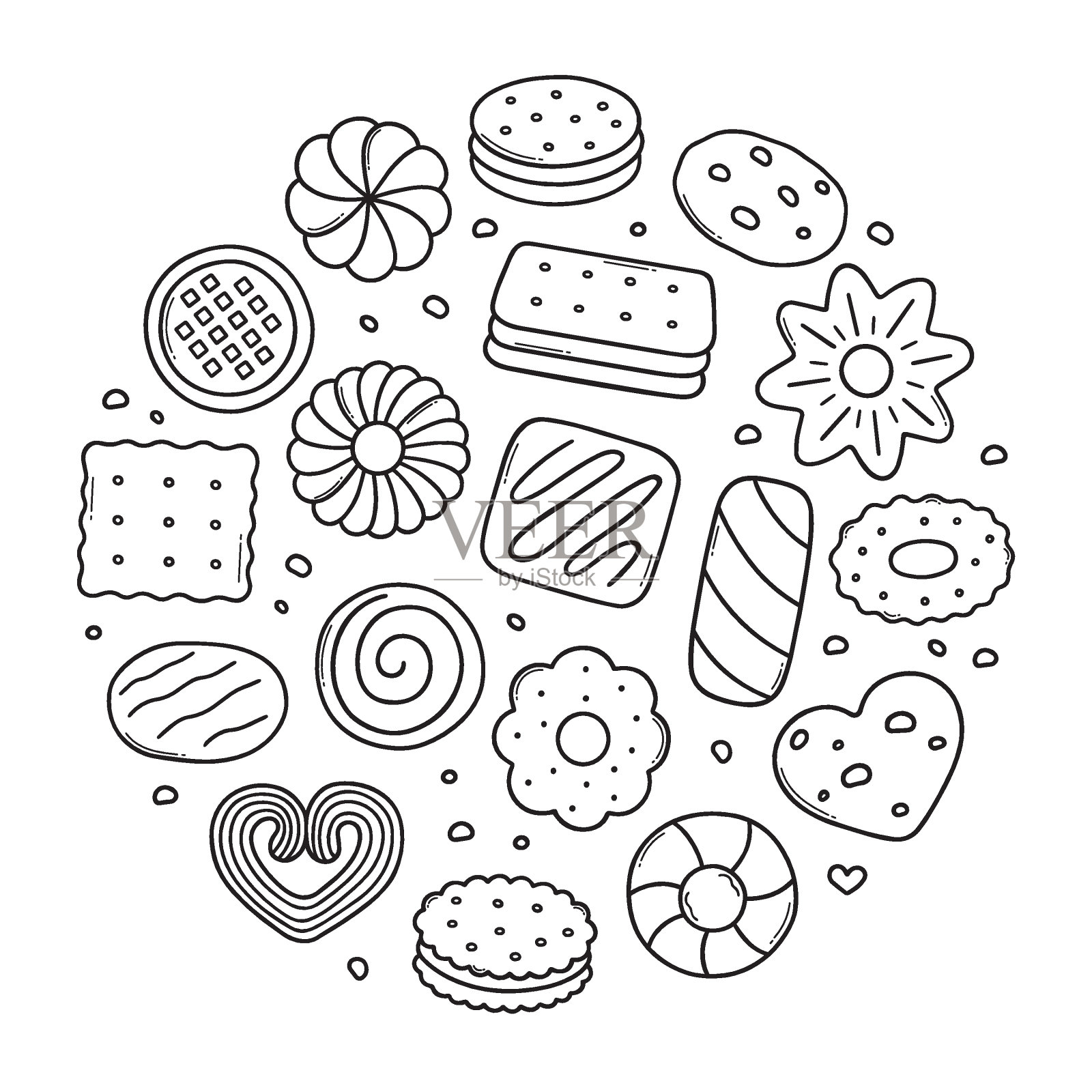 пеÑенÑки кÑÑг插画图片素材