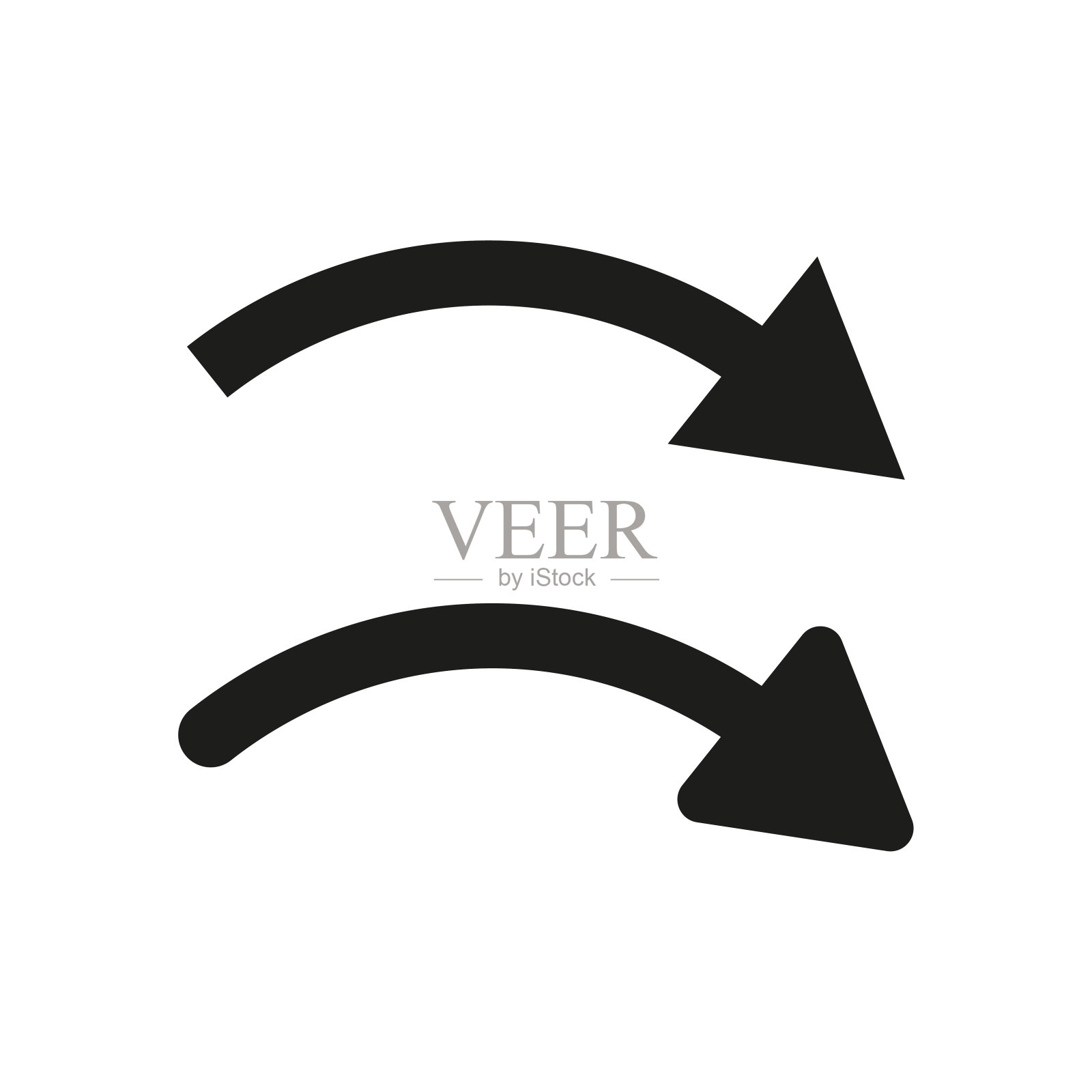 刷新图标。重做图标。矢量插图。每股收益10。插画图片素材