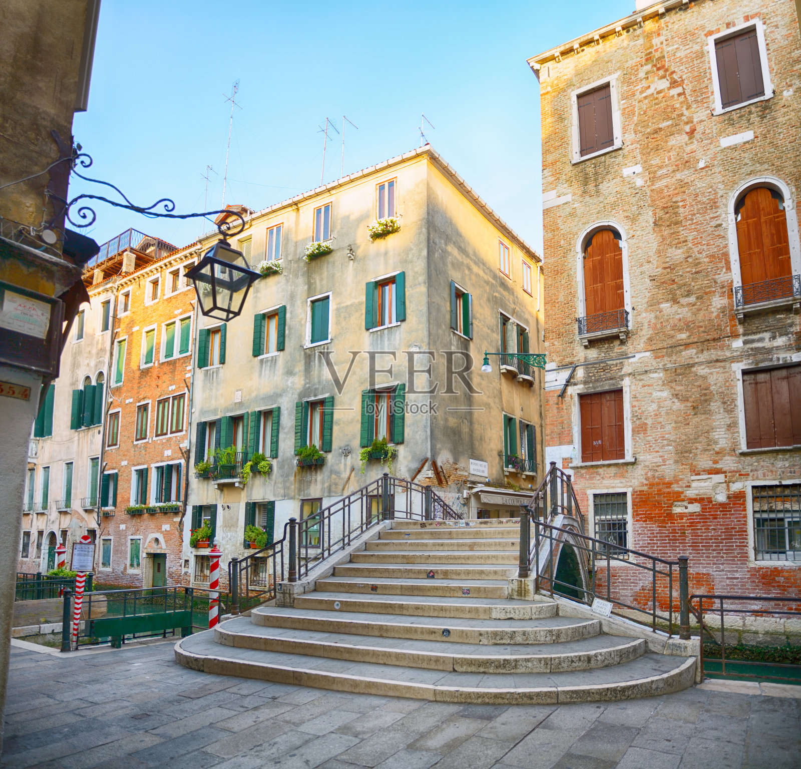 美丽的石桥,威尼斯照片摄影图片