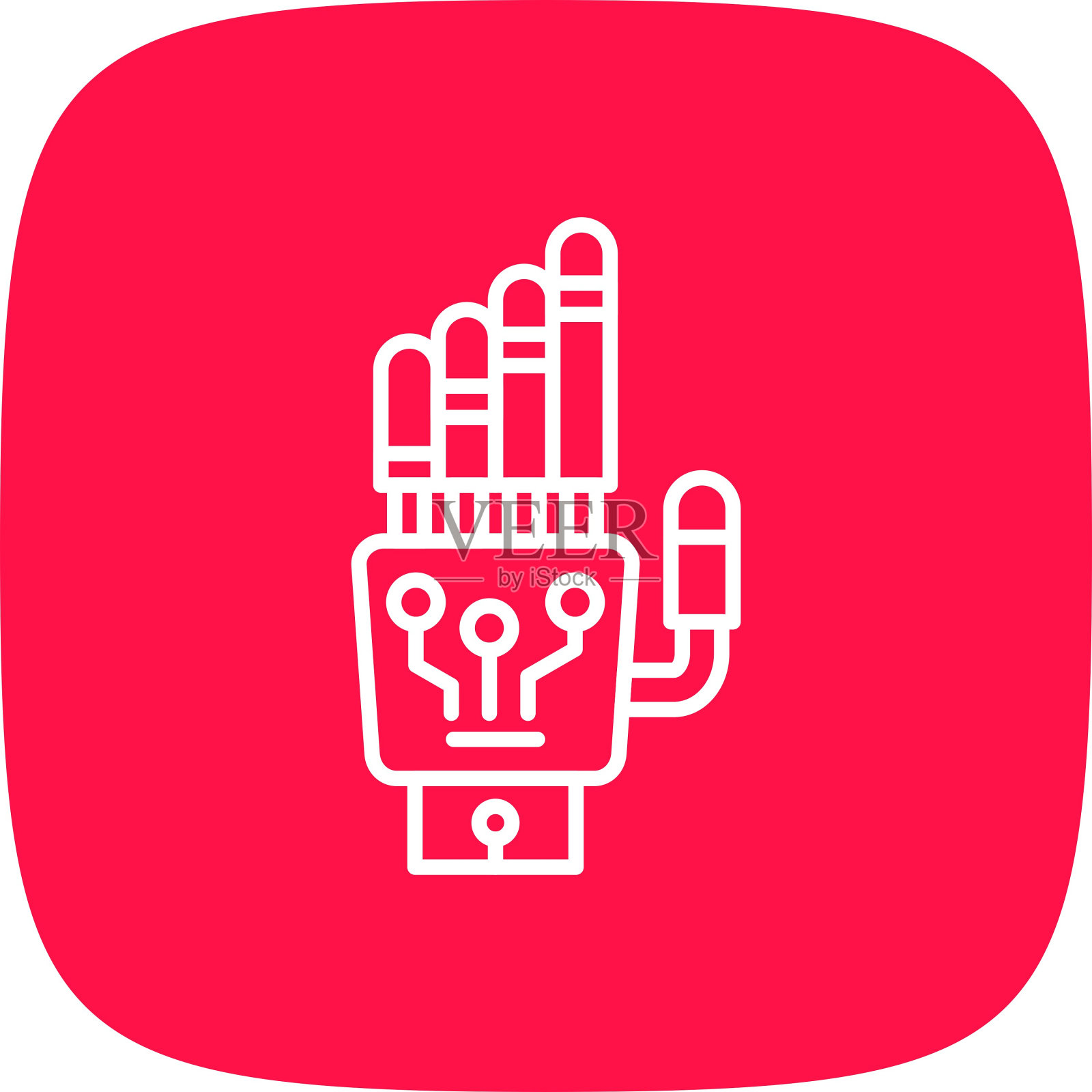 机械手图标插画图片素材