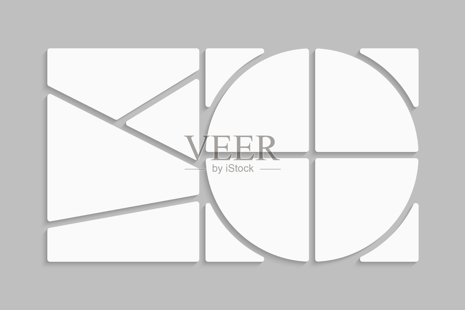 模板拼贴的八帧图像照片插画图片素材