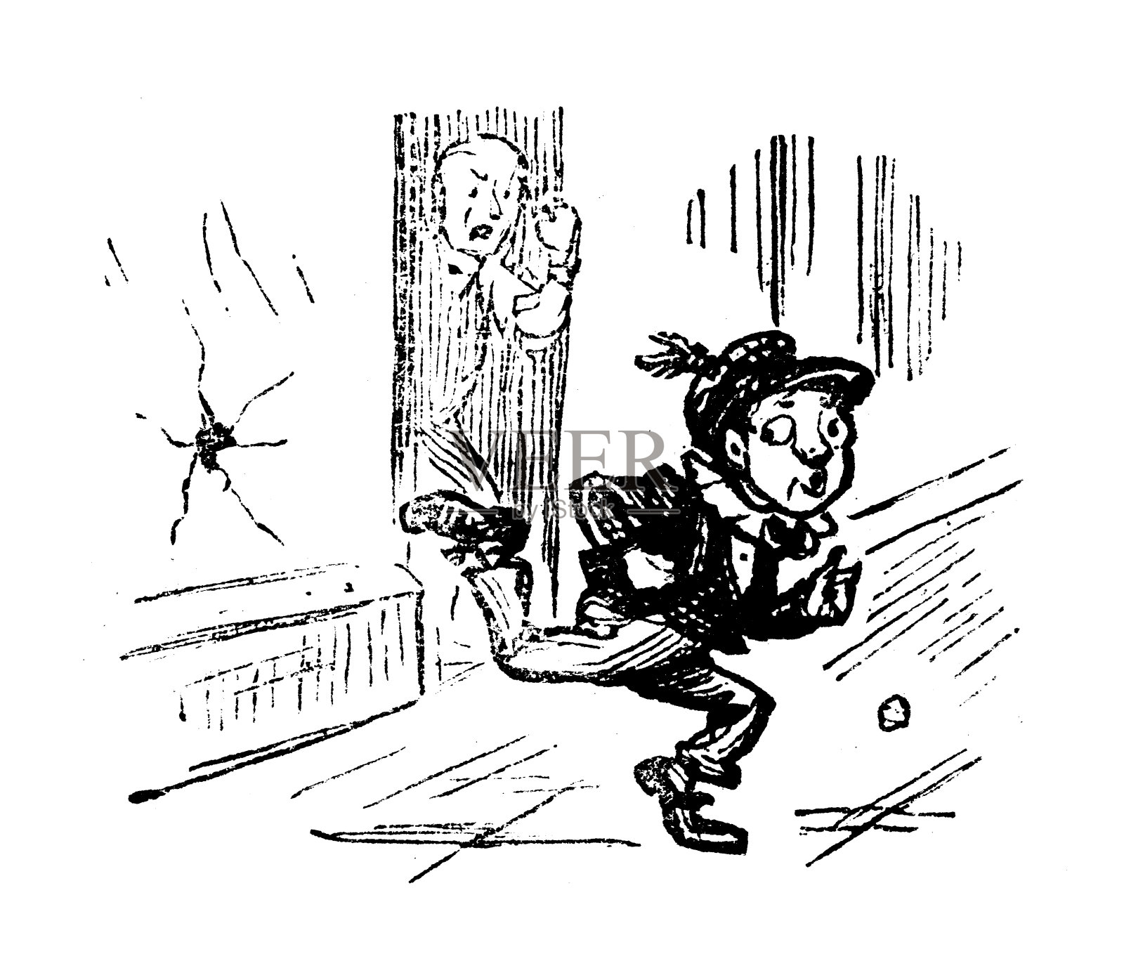 英国讽刺漫画插画图片素材