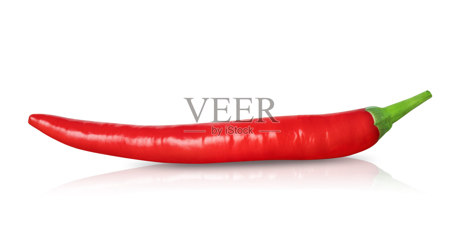 在白色背景上孤立的辣椒。照片摄影图片