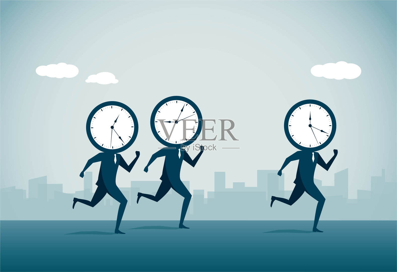 该跑了插画图片素材