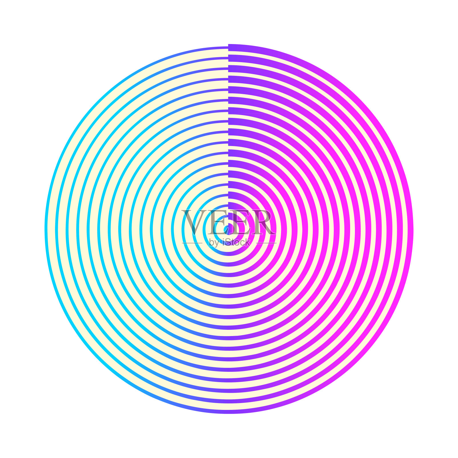 同心圆抽象背景插画图片素材