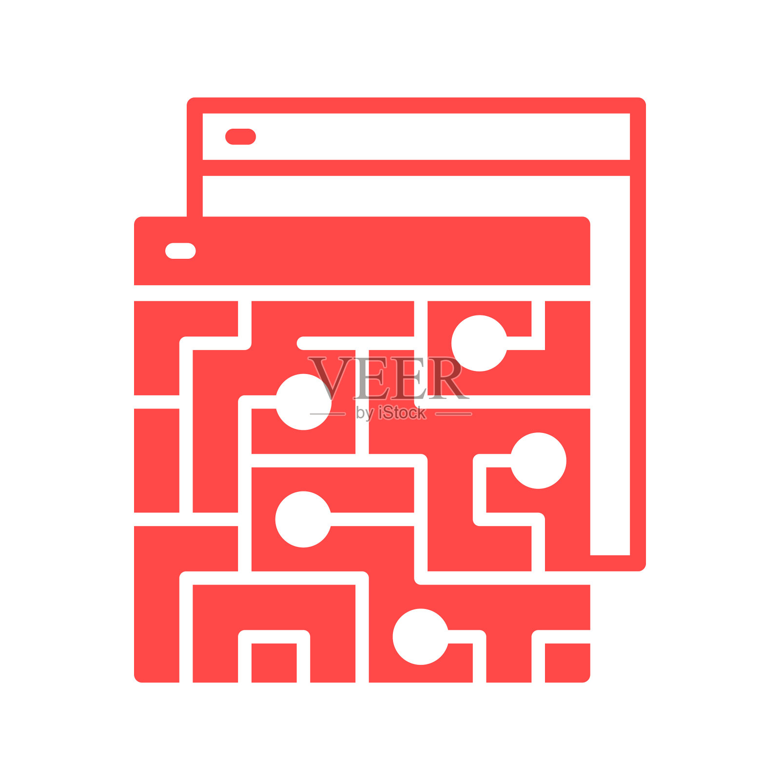 集成的浏览器页面图标插画图片素材