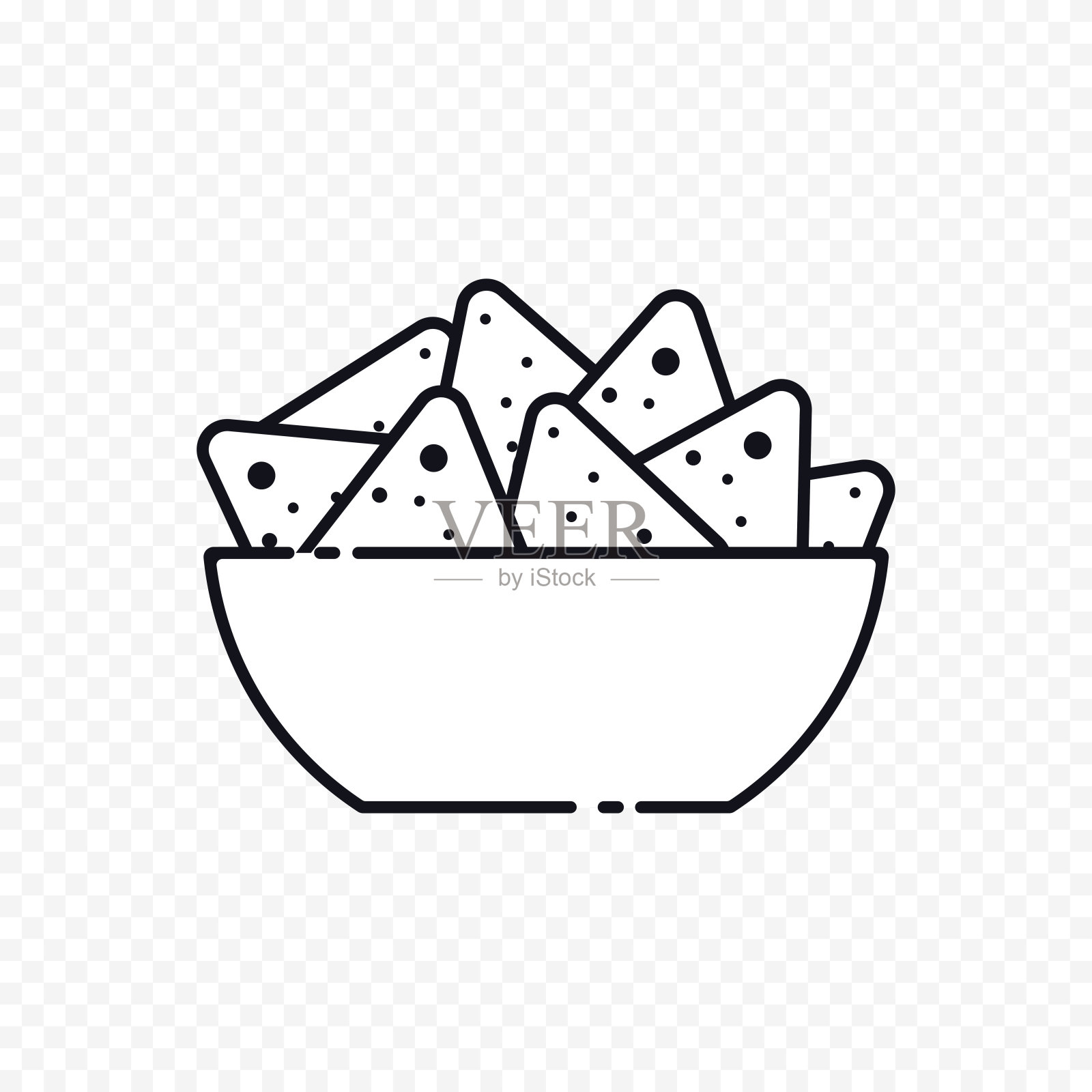 掘金矢量设计。简单的快餐店菜单符号。插画图片素材