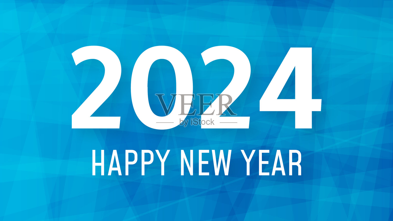 2024年新年快乐彩色背景插画图片素材