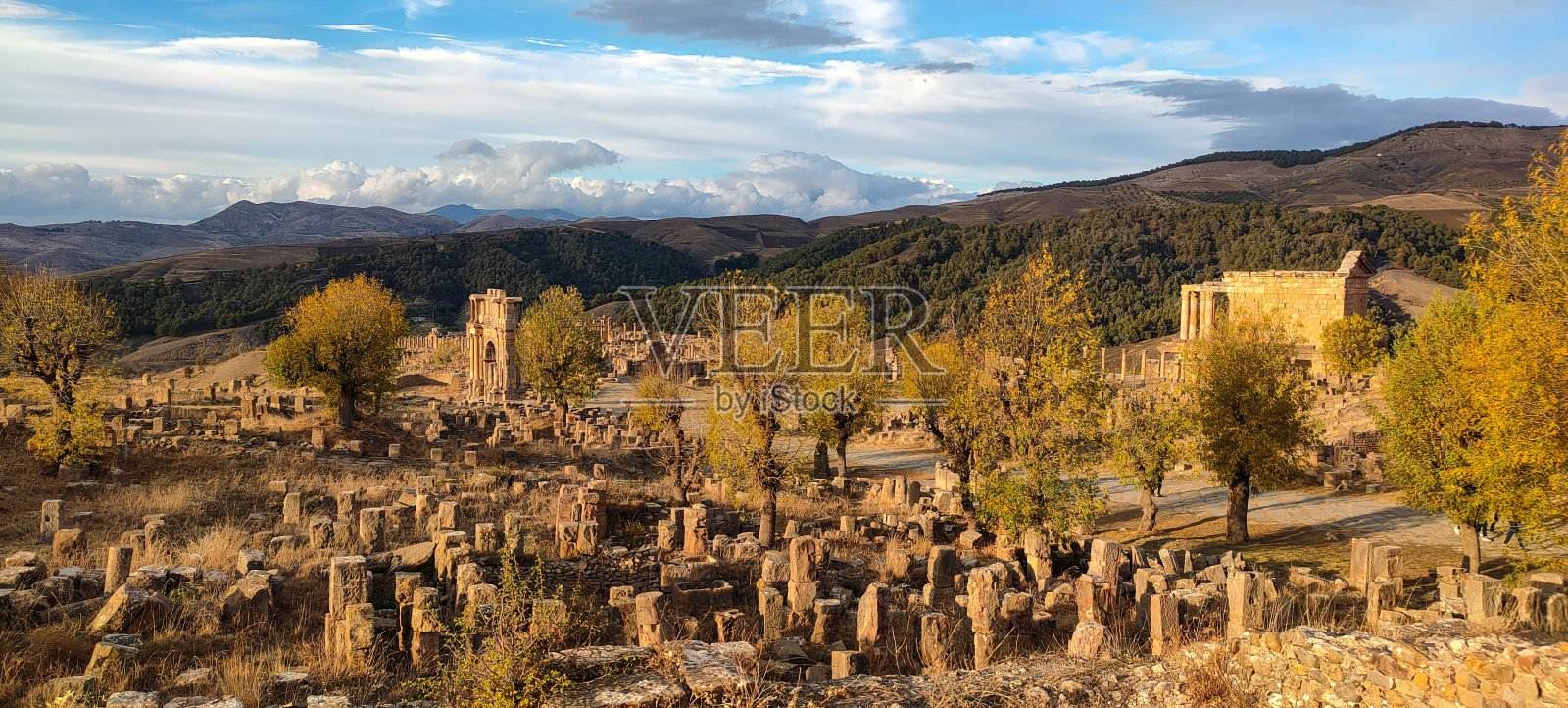 Djemila古城(阿尔及利亚)照片摄影图片