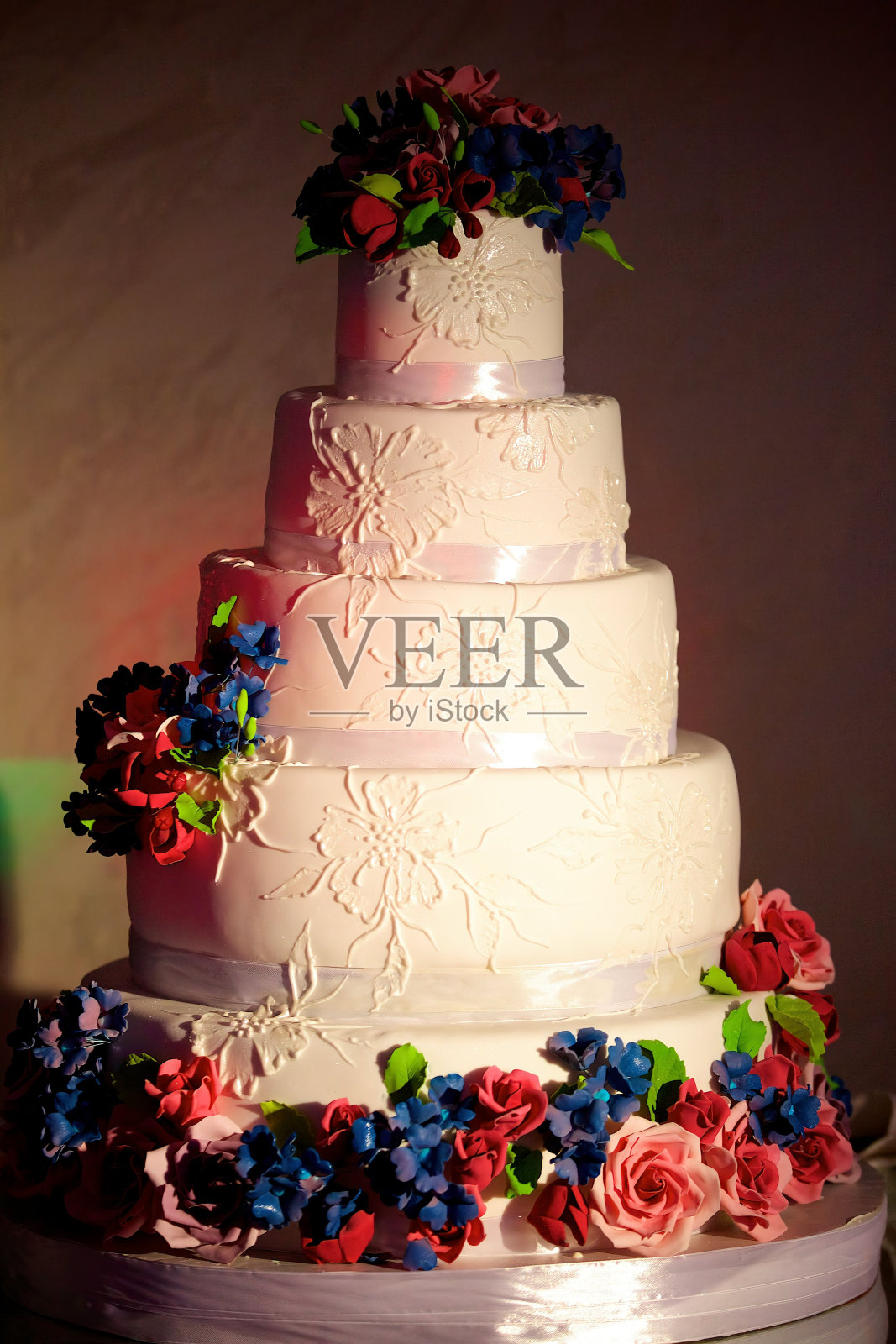 精美的婚礼蛋糕照片摄影图片