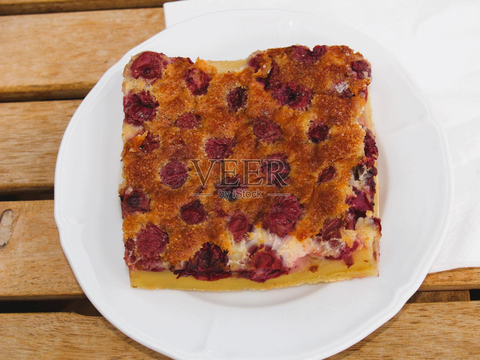 樱桃clafoutis照片摄影图片