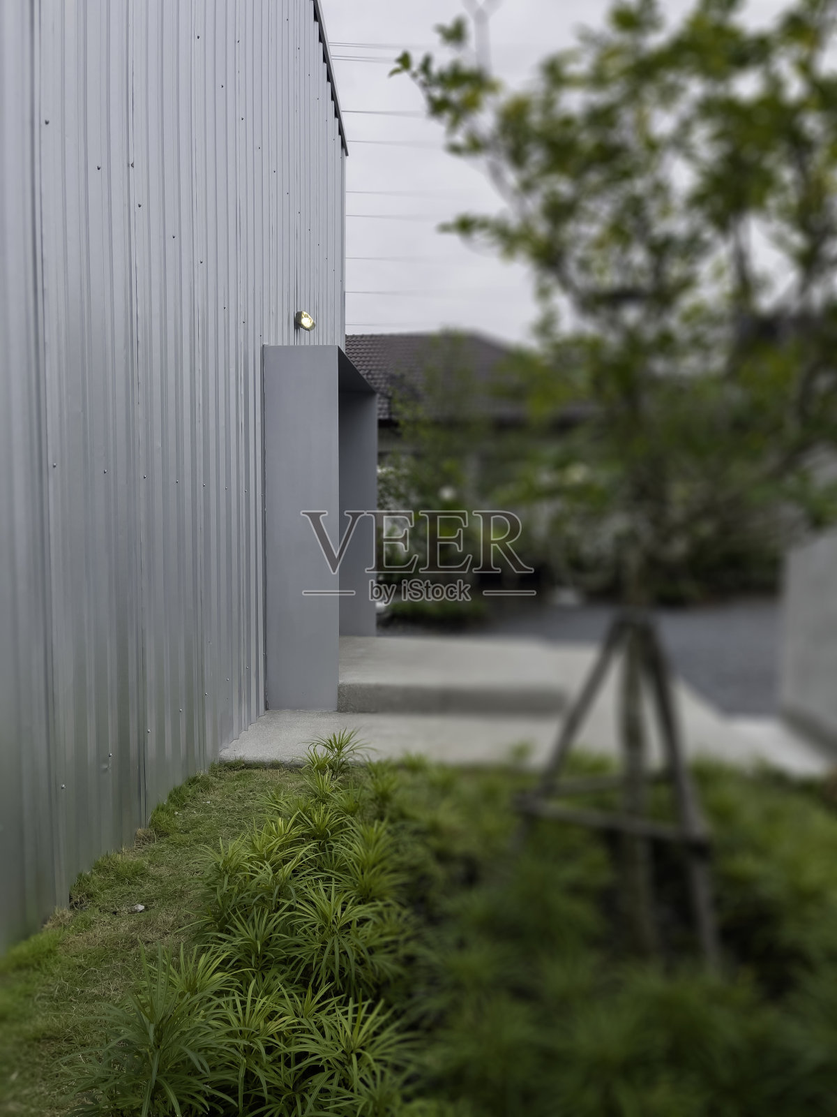 现代咖啡店的外观照片摄影图片