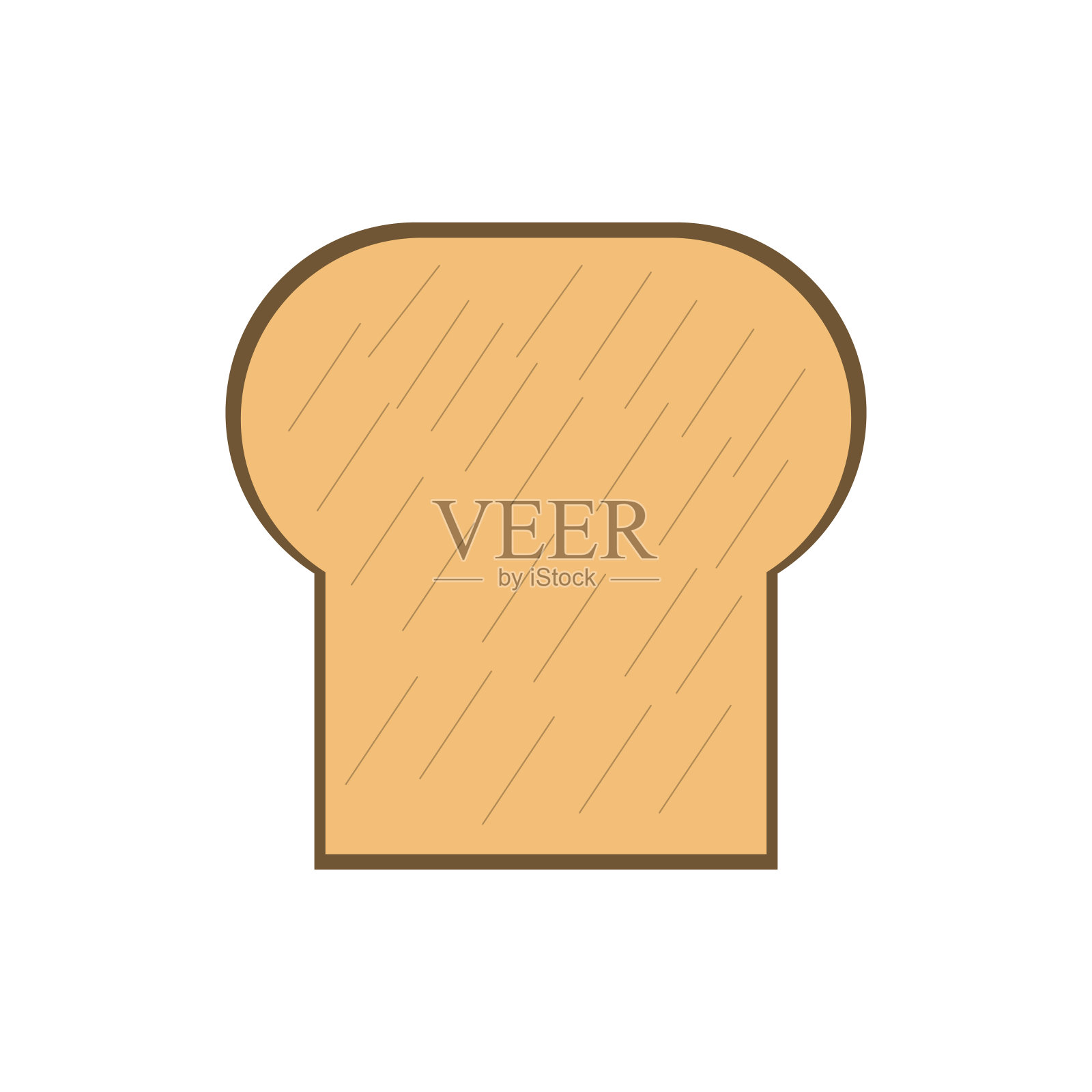 矢量插图的面包插画图片素材