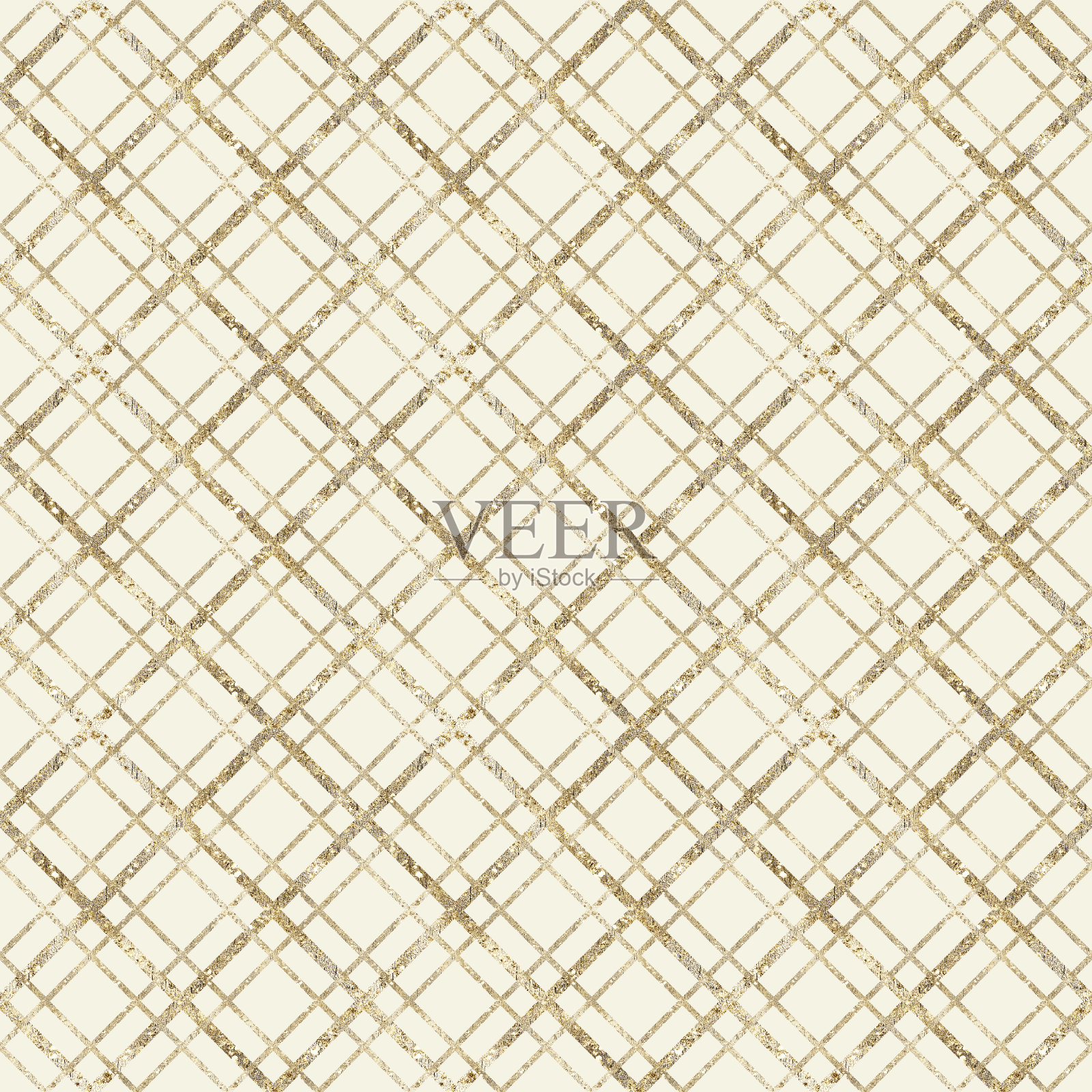 金色网格无缝图案插画图片素材