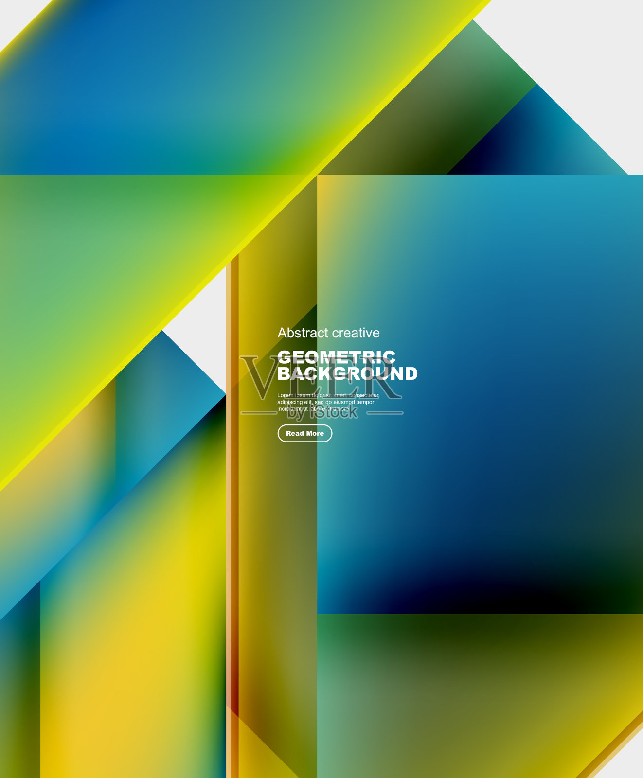 渐变三角形抽象背景插画图片素材