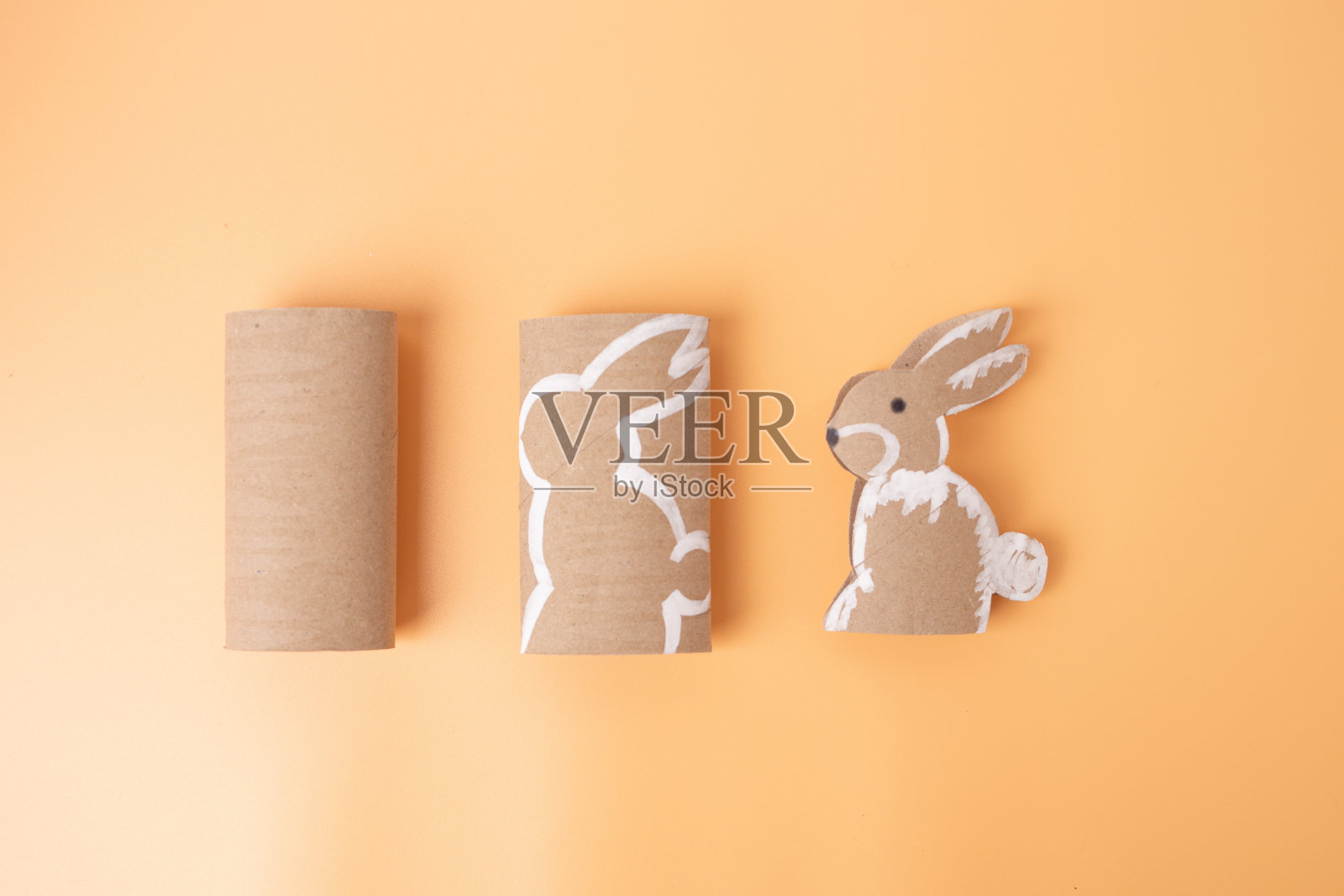 剪纸兔动物教程,手工,DIY照片摄影图片