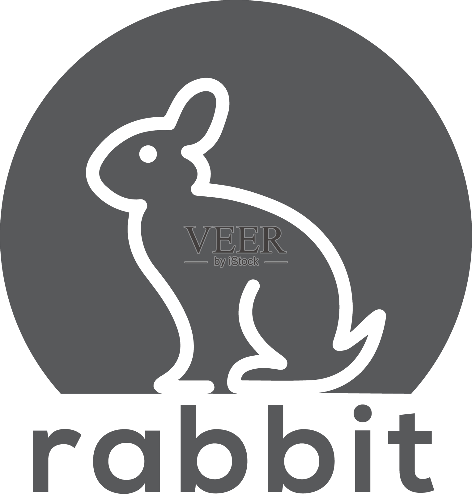 兔子标志设计元素图片