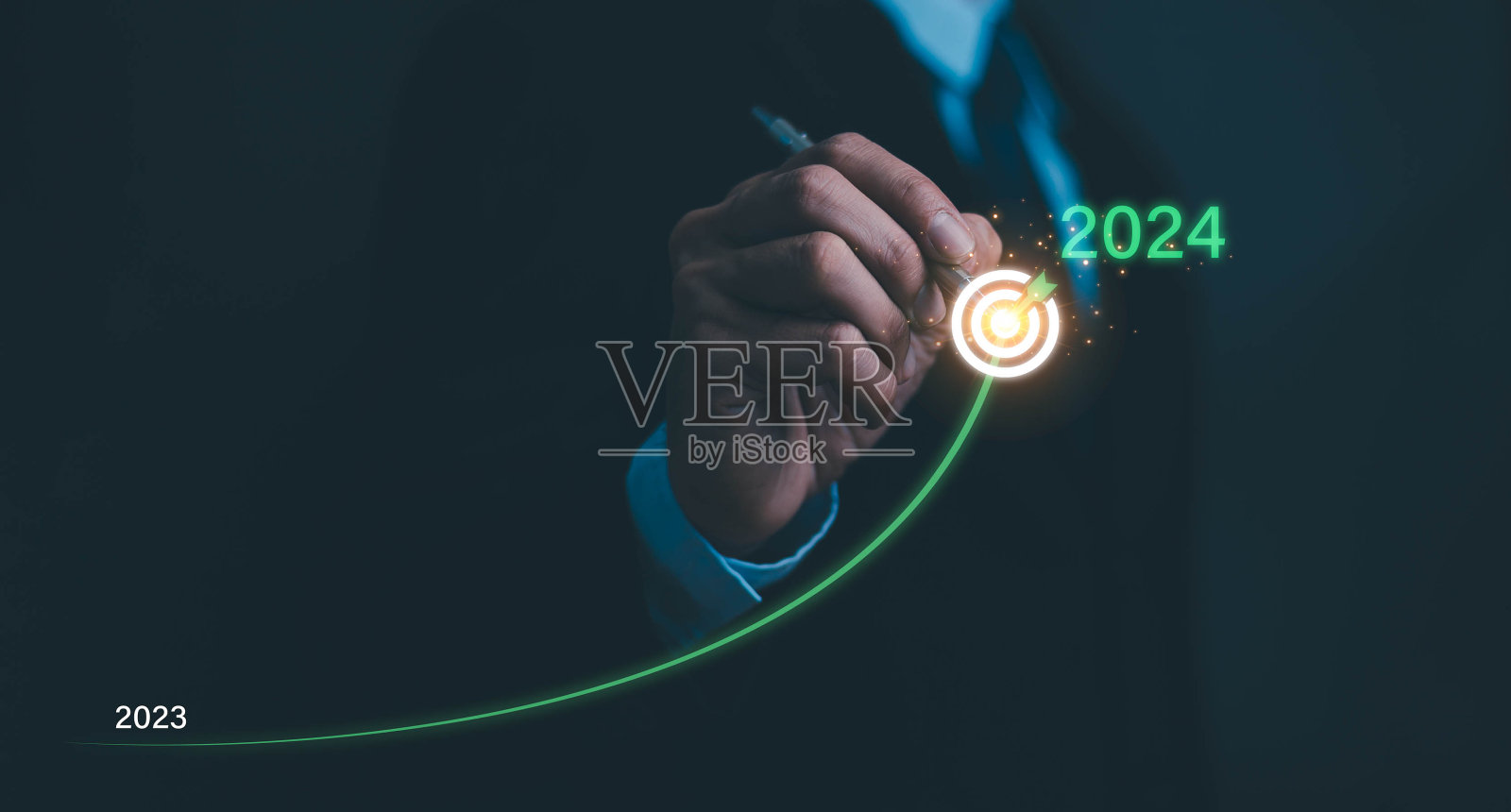 2024年企业实现资本战略投资增长,成功上市的目标。公司年度综合计划预算、趋势。分析2023年的财务数据和市场趋势。照片摄影图片